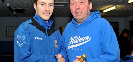 Kieran Lugsden Receives His Player Of The Month Award