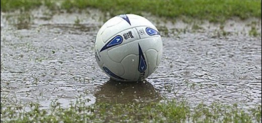 Waterlogged pitch
