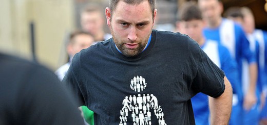 Dave Young Leads His Side Out Against Congleton Town