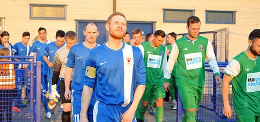 Sam Hind Leads Out Glossop North End