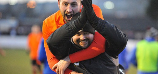 Dave Young & Lee Donafee Celebrate Victory Over Dunston UTS