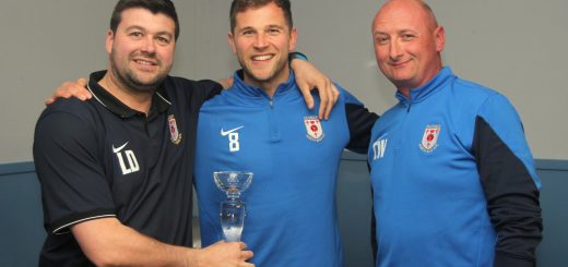 Martyn Andrews collects his awards